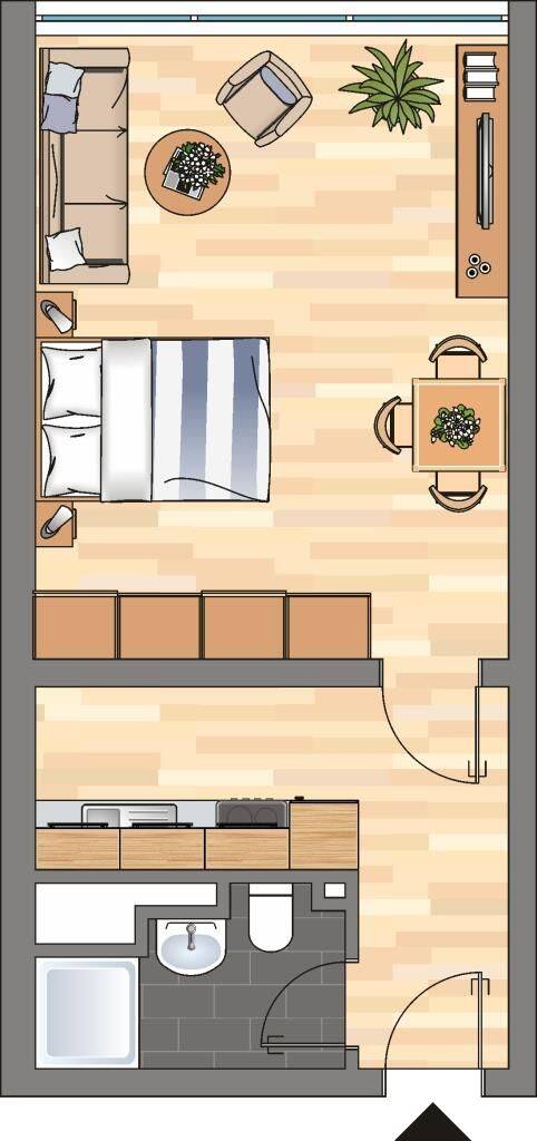 Sofort frei!!! 1-Zimmer-Wohnung in Leipzig – Leipzig – Vorschaubild 3