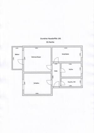 Gepflegte 3 1/2 Zimmer Eigentumswohnung mit Balkon in Bonn Kessenich – 53129 Bonn – Vorschaubild 9