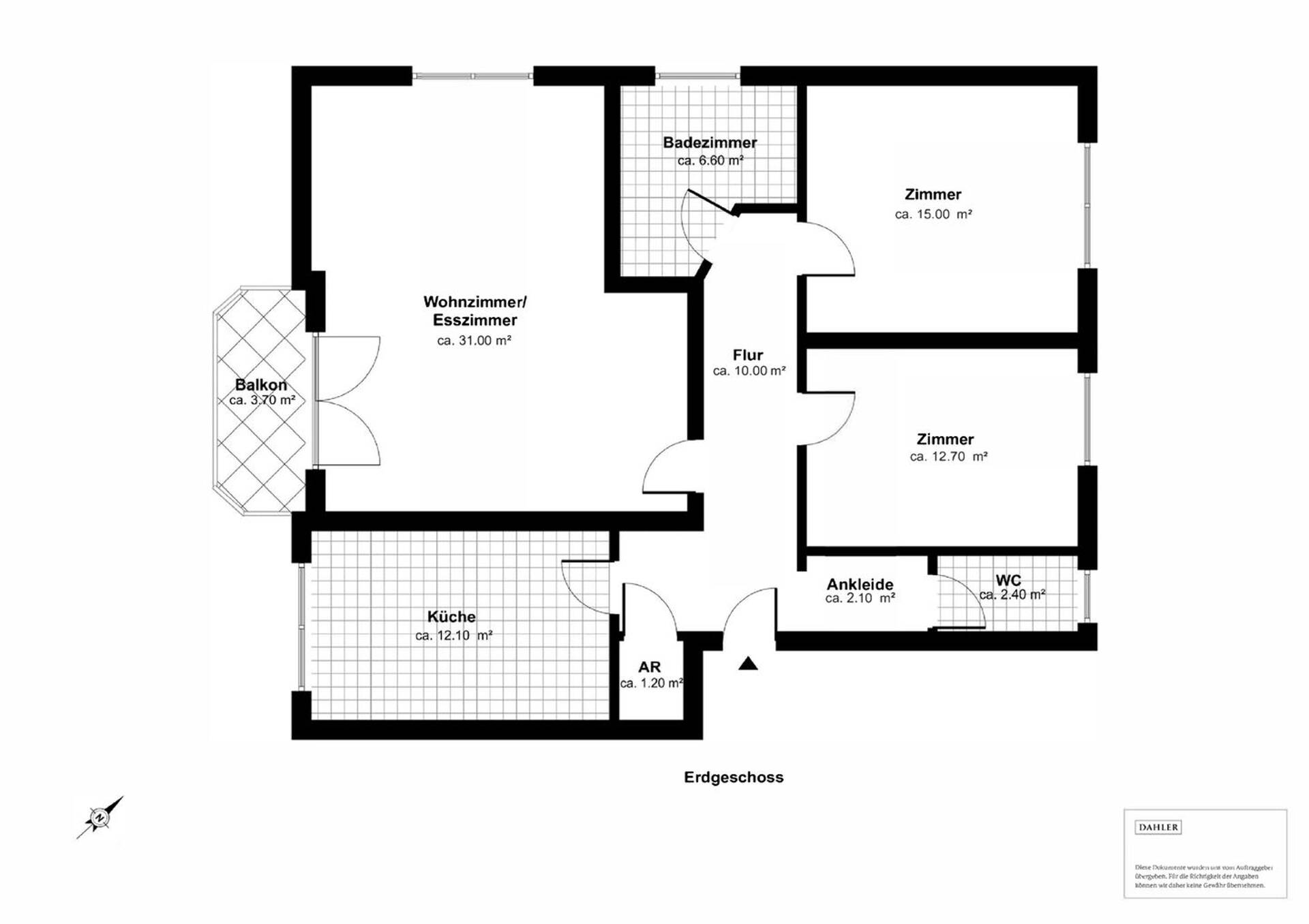 Erdgeschosswohnung in 64291 Darmstadt mit 91 m² kaufen