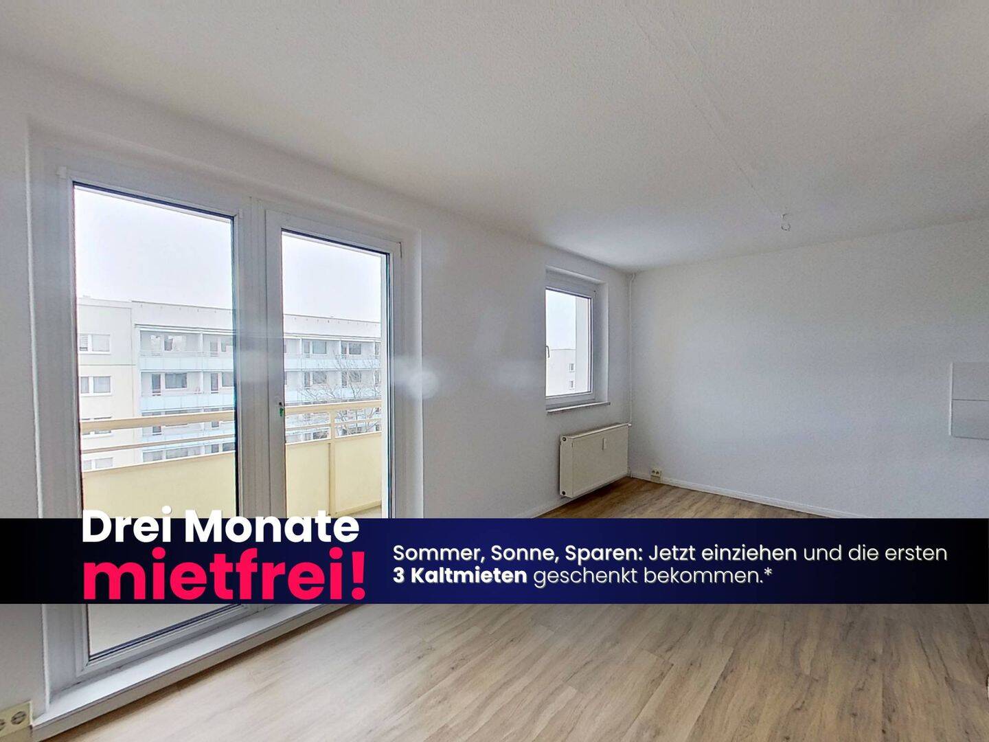 **3 NKM FREI** Gut geschnittene 3-Zimmer-Wohnung mit BALKON, Badewanne und EBK