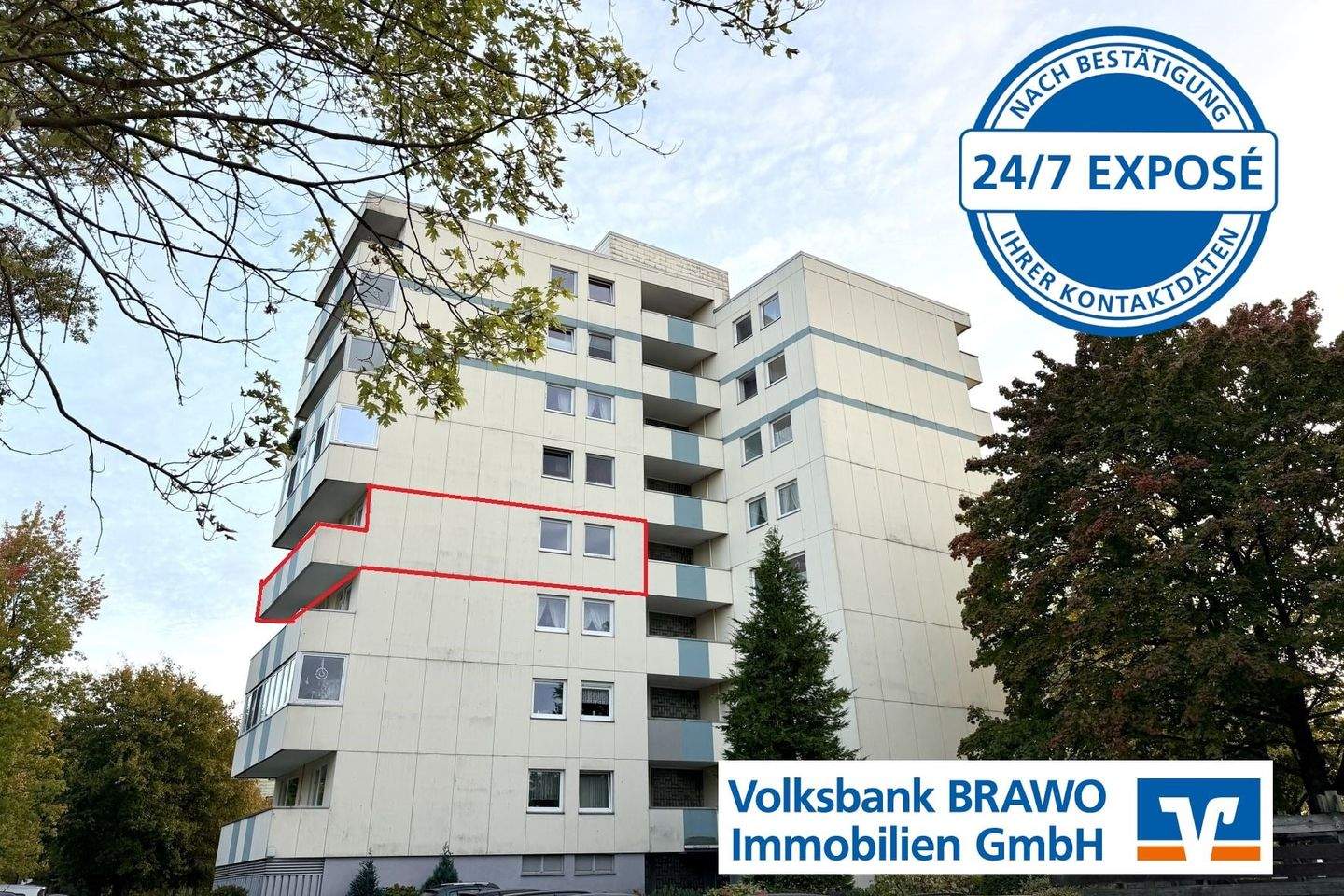 Helle 3-Zimmer-Wohnung mit Balkon in beliebter Wohngegend! – Wolfsburg – Bild 1 von 9