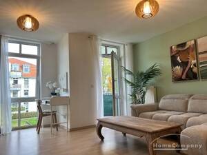 26188 HomeCompany Dresden Möbliert/Furnished 2-Zimmer Apartment mit Balkon Nähe Elbepark! max. 2 Personen – 1139 Dresden – Vorschaubild 1