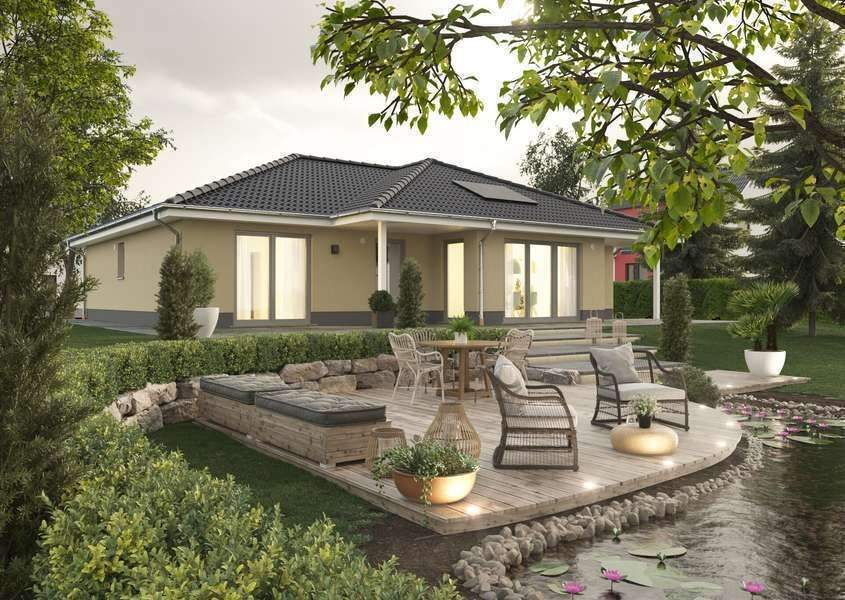 Winkelbungalow, Preis inkl. Grundstück, massiv gebaut – Pellingen – Bild 1 von 5