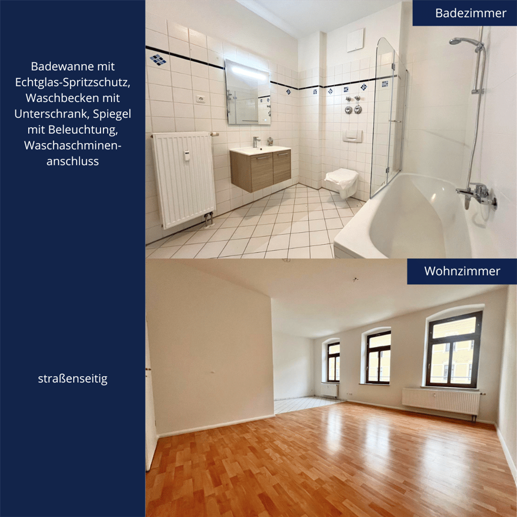 2-Zi.-Whg. mit Balkon auf dem Kaßberg sucht neue Mieter :)) – Chemnitz – Vorschaubild 3