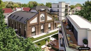 Dachgeschosswohnung mit zwei Balkonen in der denkmalgeschützten Löwenburg – 40629 Düsseldorf – Vorschaubild 2