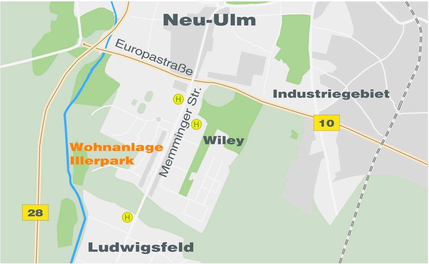 Hochwertige 3,5 Zi.-Neubauwohnung mit Balkon - Wohnanlage "Am Illerpark" – Neu-Ulm – Vorschaubild 4