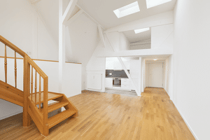 Loftartige Dachgeschosswohnung mit Galerie und viel Licht nahe Schäfersee