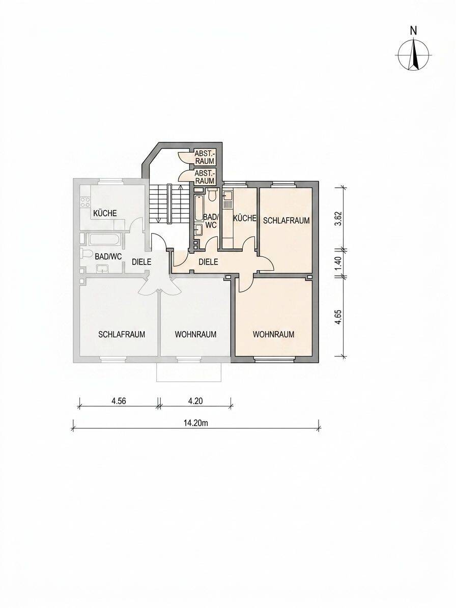 Attraktive, modernisierte 2-Zimmer-Altbauwohnung in begehrter Rüttenscheider Bestlage – Essen – Vorschaubild 7