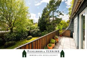 Ein Zuhause über den Dächern des Grüns - Wohnung mit Süd-Loggia und Kaminofen