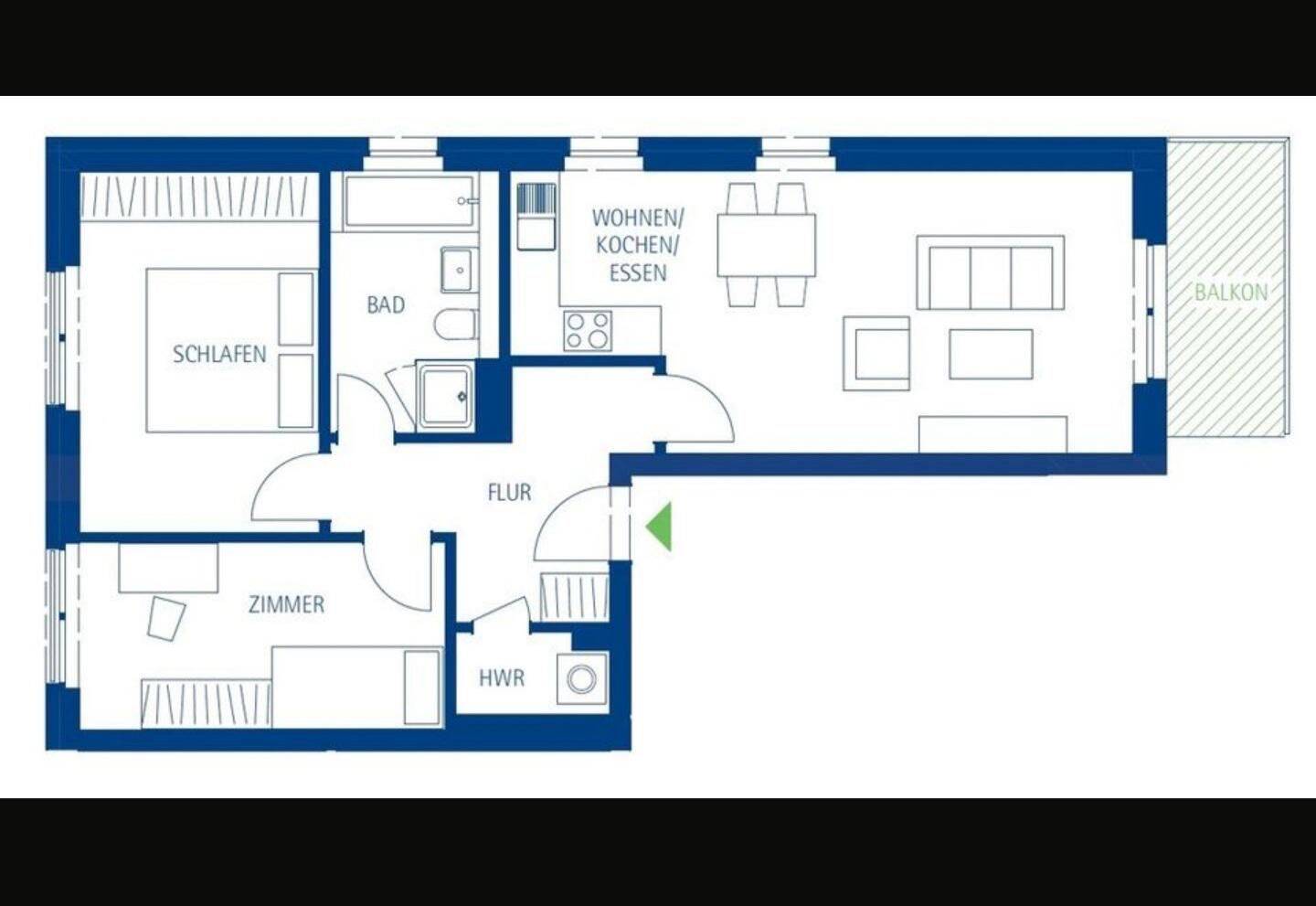 3-Raumwohnung Lindenauer Hafen 3. OG ab 01.09.26 inklusive Tiefgaragenstellplatz – Leipzig – Vorschaubild 2