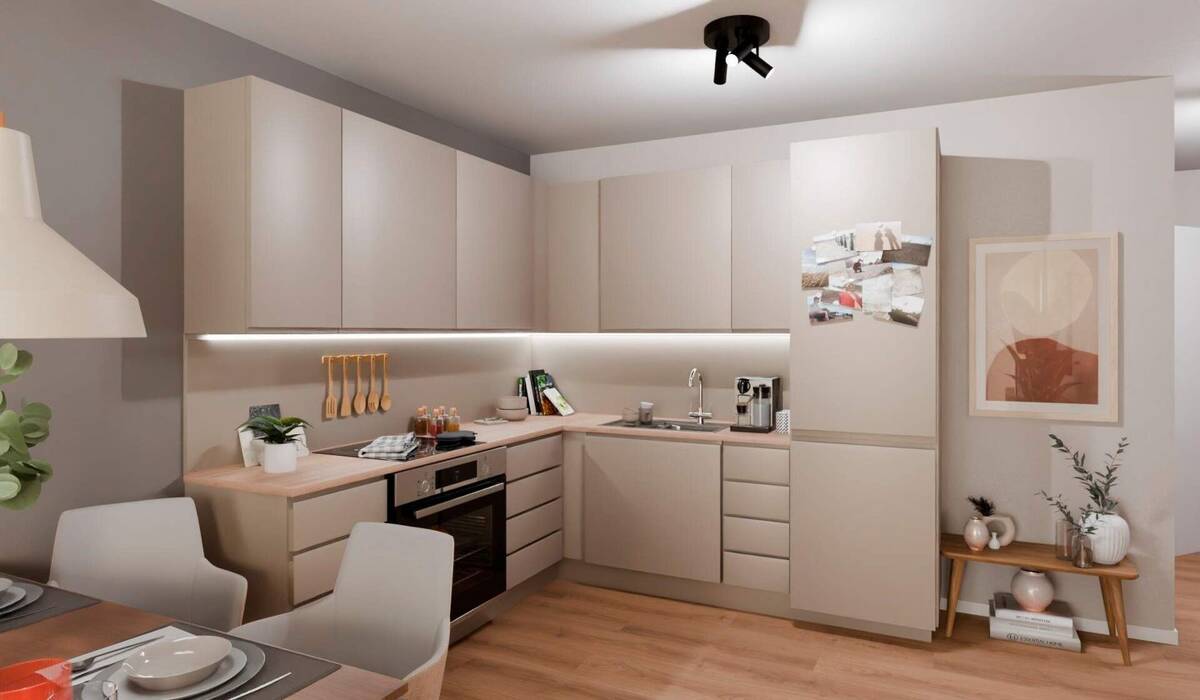 Barrierefreie Erdgeschosswohnung mit Loggia und großer Wohnküche – 40597 Düsseldorf – Bild 1 von 9