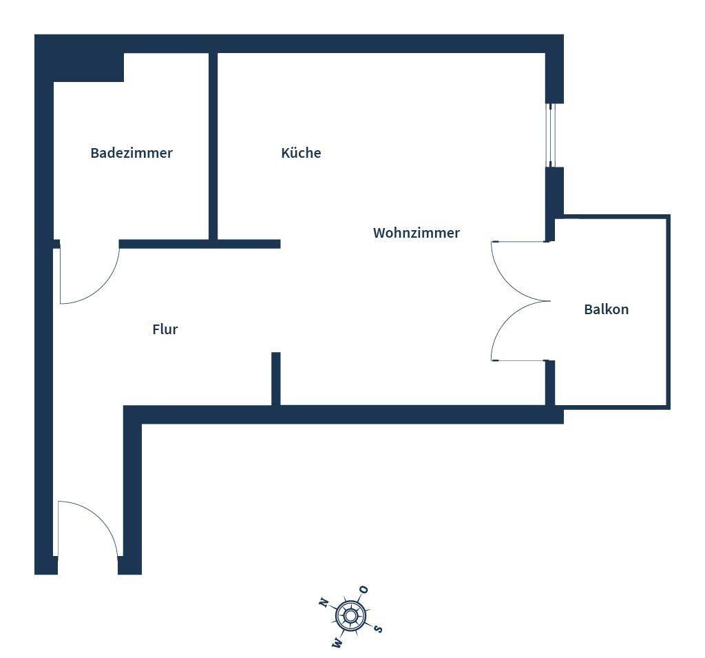 Clever geschnittene Ein-Zimmer-Wohnung mit Balkon und Stellplatz in Heilbronn – Heilbronn – Vorschaubild 6