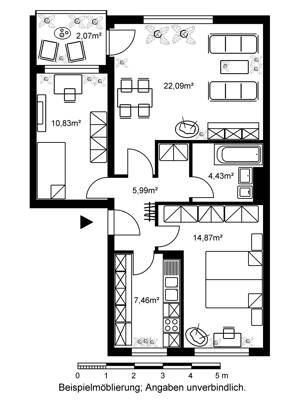 3-Zimmerwohnung im Schelmengraben mit neuem Bad – 65199 Wiesbaden – Vorschaubild 7