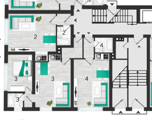 Schwabing, Isabellastraße, 3 Apartments im Paket - 1 Appartement kann ggf. frei übergeben werden – 80801 München – Vorschaubild 7
