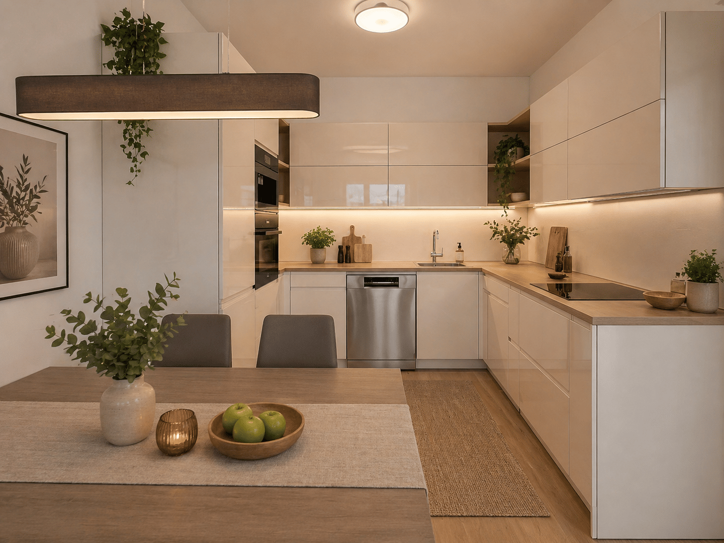 Exklusive 3-Zimmer-Wohnung mit Süd/West-Balkon, EBK, 2 Bädern & Tiefgarage in München-Nymphenburg – München – Vorschaubild 5
