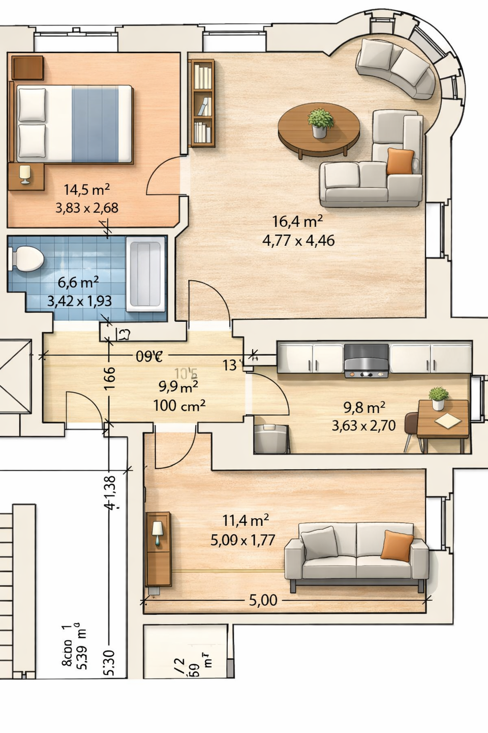 ***schöne 3 Raum Wohnung im 2. OG mit Aufzug*** – Chemnitz – Vorschaubild 8