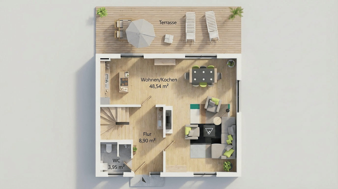 Neubau-DHH | Ausbauprojekt mit Substanz | 163 m² | Außenhülle fertig | Selbst vollenden & sparen – Augsburg – Vorschaubild 7
