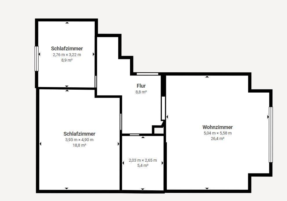 2 Zimmer-Apartment in der Nähe des Saarbrücker Schlosses – Saarbrücken – Vorschaubild 6