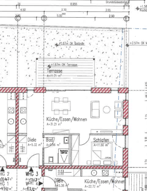 Helle altersgerechte Wohnung im KFW 40 Energiesparhaus Nähe Porta Nigra