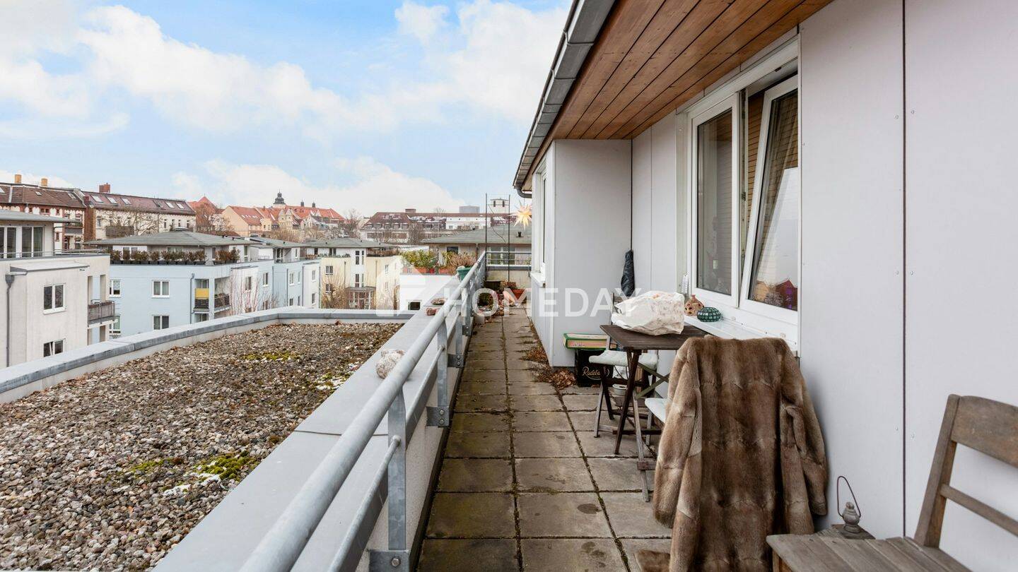 Ruhig, zentral, besonders - 2-Zimmer-Wohnung mit Dachterrasse, EBK und TG-Stellplatz! – Leipzig – Vorschaubild 5