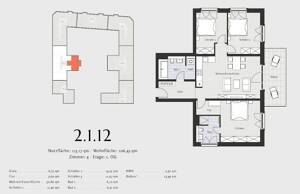 Prov.-frei: 4-Zimmer-Neubau-Wohnung mit Balkon – 10781 Berlin – Vorschaubild 4