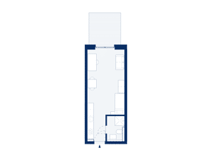 1-Zimmer-Apartment mit Terrasse zur Parkseite (B03) – 53129 Bonn – Vorschaubild 3