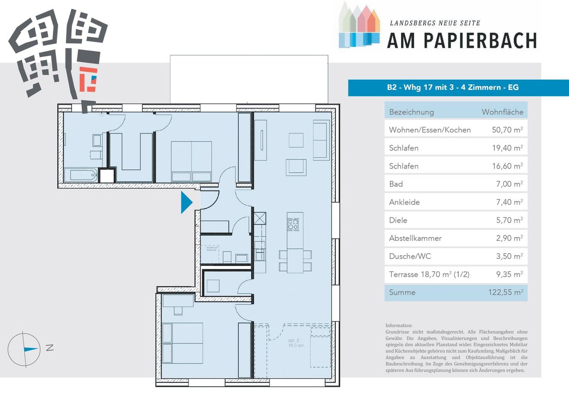 Erdgeschosswohnung in 86899 Landsberg am Lech mit 122,55 m² kaufen