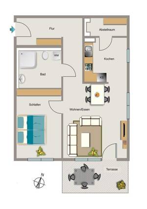 Bezugsfertige Wohnung - Einfach Möbel rein und Füße hoch! – 44807 Bochum – Vorschaubild 2