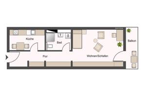 1-Zimmer-Apartment + tolle Infrastruktur + Striesen – 1309 Dresden – Vorschaubild 2