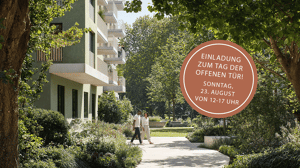 PARKSIDE: sonniges 1-Zimmer-Apartment mit Balkon und Blick direkt in den Park