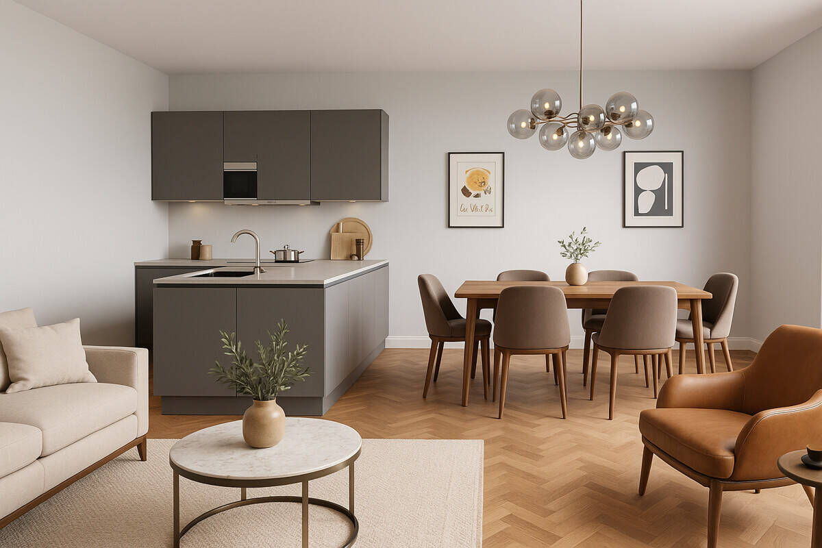 Weißensee: ERSTBEZUG im NEUBAU ab 2026: 3-4 Zi-Wohnung mit 2 SÜD Balkonen – Berlin – Vorschaubild 5