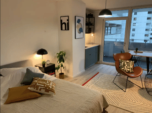 Voll möblierte 1-Zimmer-Wohnung in Frankfurt – 60598 Frankfurt am Main – Vorschaubild 2