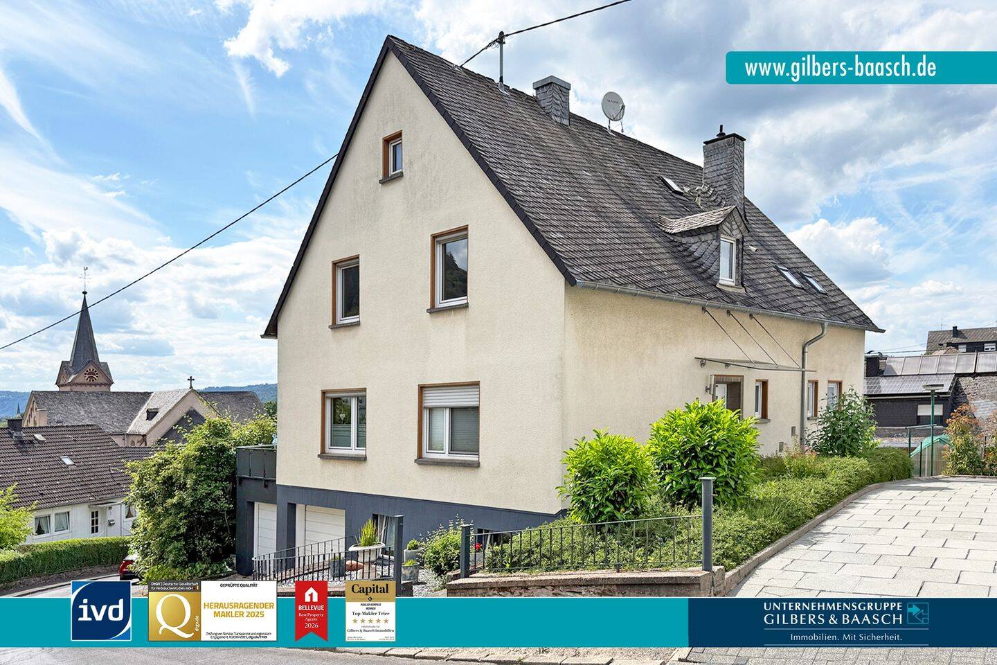 TR-Ruwer: Schönes Zwei-Parteienhaus mit Terrasse und zwei Garagen in beliebter Wohnlage