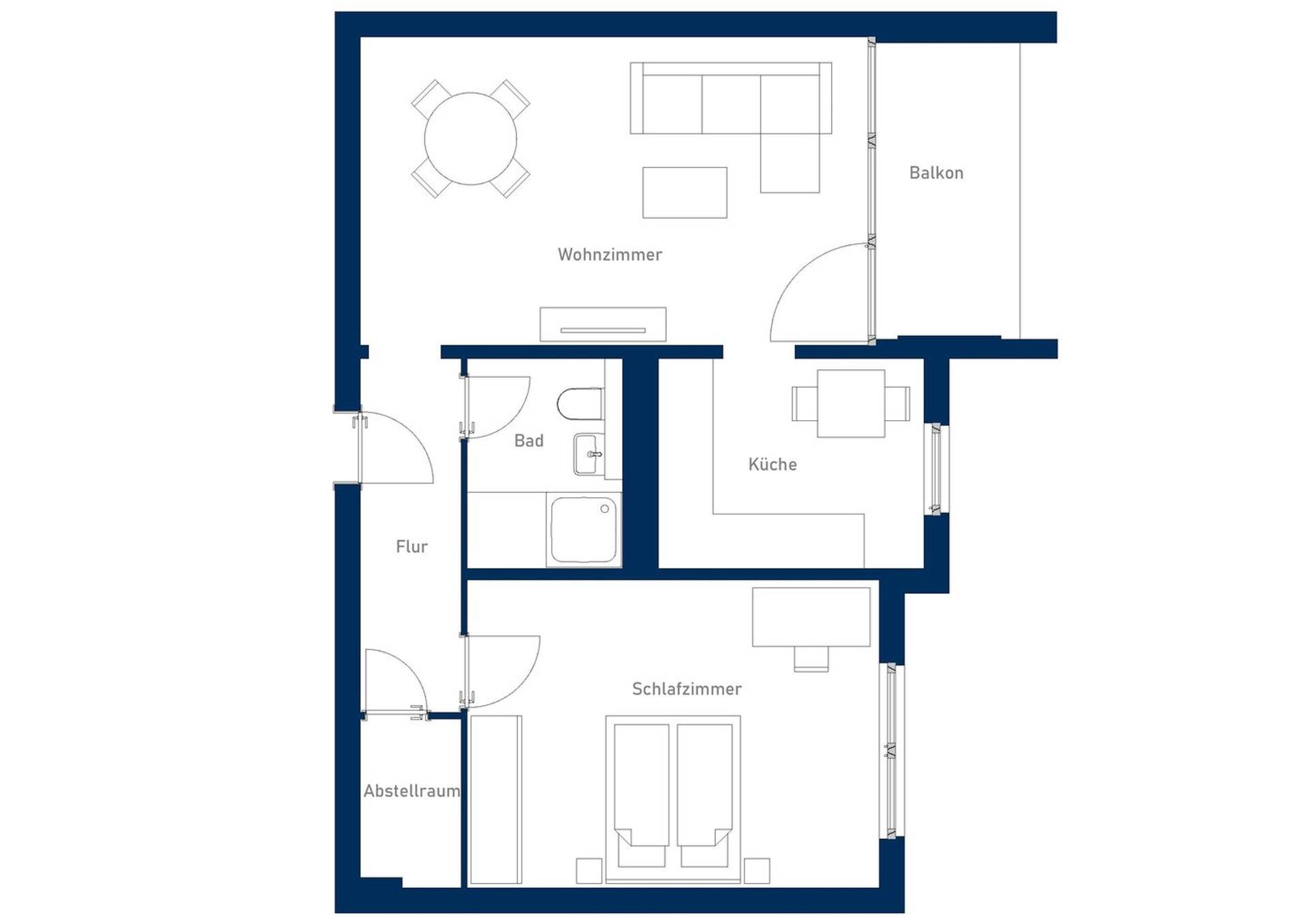 Etagenwohnung in 53840 Troisdorf mit 63,26 m² kaufen