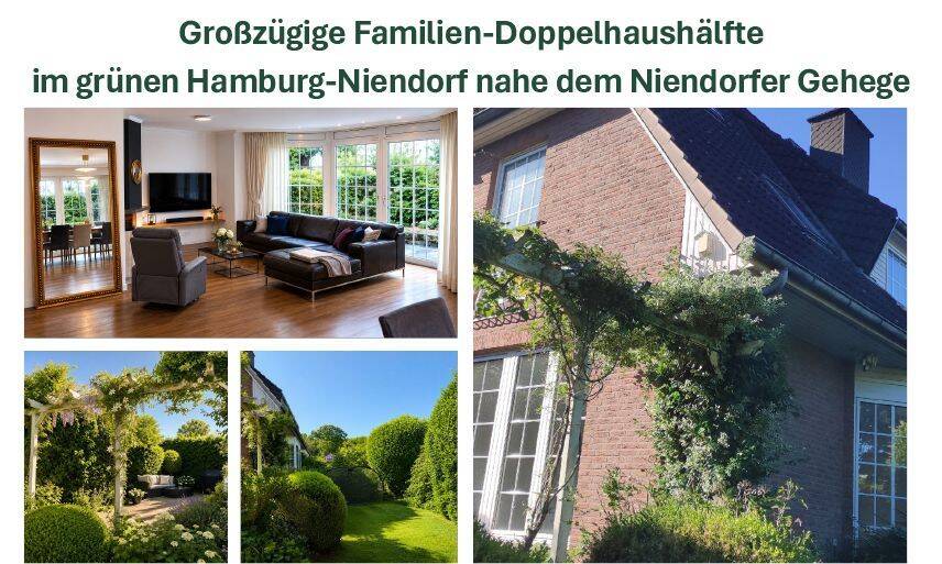 Großzügige Doppelhaushälfte in grüner Lage am Niendorfer Gehege mit Garten, Kamin & Sauna – Hamburg – Vorschaubild 9