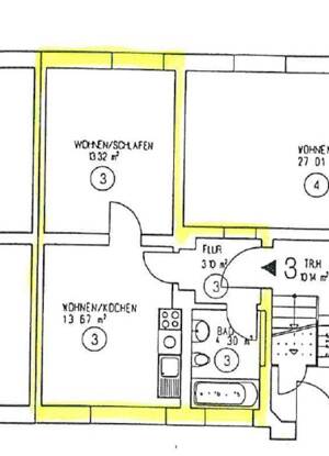 Schöne 1,5 Zimmer Wohnung in Altenburg – 4600 Altenburg – Vorschaubild 3