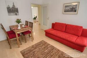 17709 HomeCompany Dresden Möbliert/Furnished 2-Zimmer Apartment mit Balkon in Dresden-Neustadt max. 3 Personen – 1099 Dresden – Vorschaubild 3