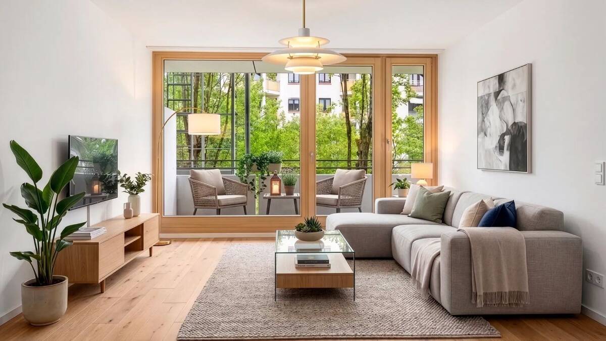 ROGERS: Lichtdurchflutete Wohnung mit großem Balkon – 80807 München – Bild 1 von 9