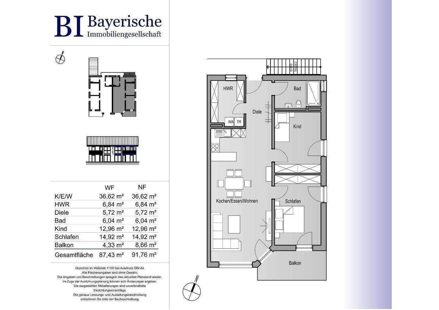 Energieeffiziente 3-Zimmer-OG-Wohnung