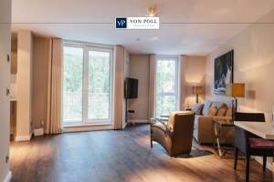 Wohnen auf Zeit - Exklusives, großzügiges 2-Raum-Apartment in zentraler Lage mit Stellplatz + Balkon