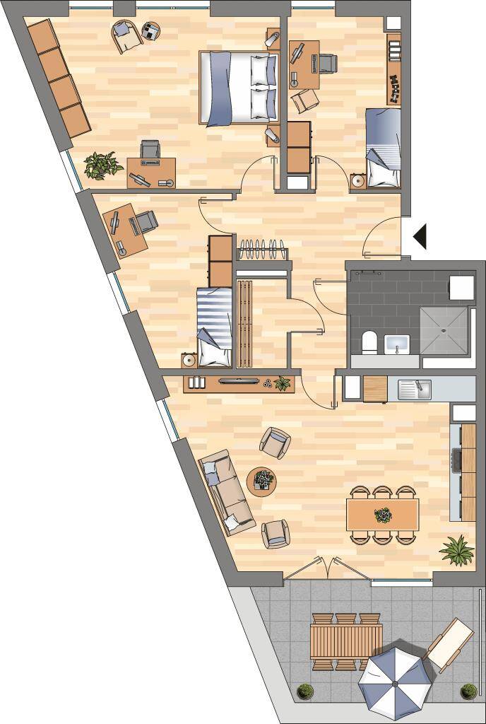 4-Zimmer-NEUBAUWOHNUNG in Essen Südviertel – Essen – Vorschaubild 9