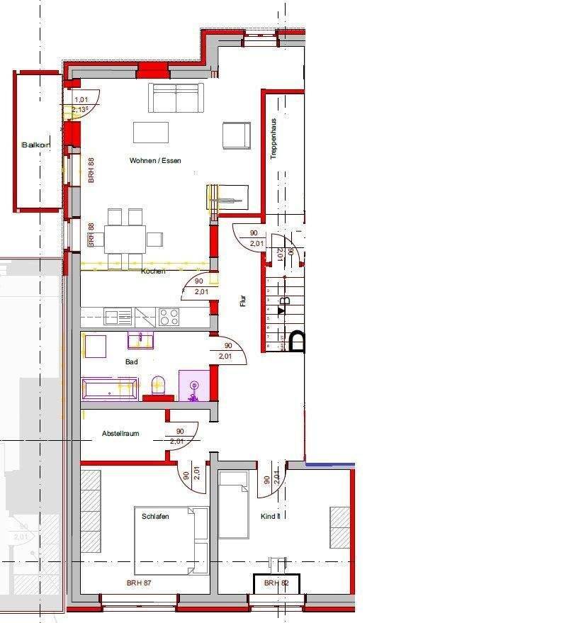 Charmante 3- Raumwohnung im Grünen, Erstbezug nach Sanierung