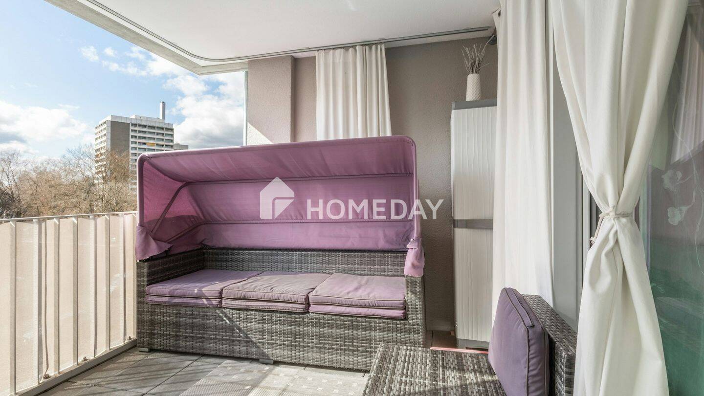 Stilvolle Drei-Zimmer-Wohnung mit Loggia und durchdachtem Grundriss in moderner Wohnanlage – Neu-Ulm – Vorschaubild 4