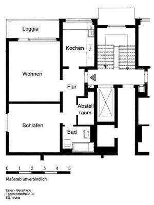 Demnächst frei! 3-Zimmer-Wohnung in Essen Gerschede – 45357 Essen – Vorschaubild 2