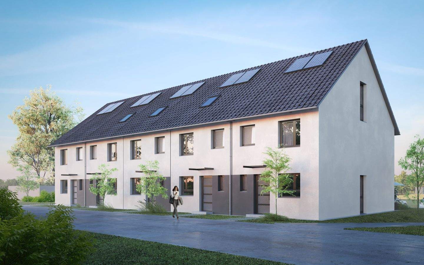 KFW 40 QNG Reihenhaus in Ulm mit Keller und 2 Stellplätze Massivbau – Ulm – Vorschaubild 2