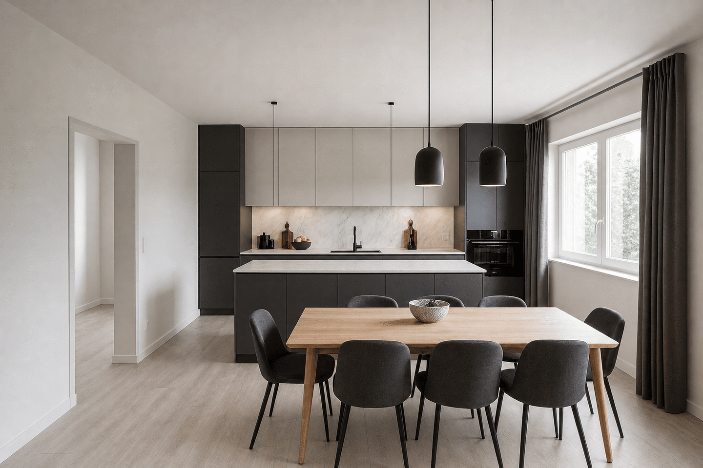 Modern wohnen mit Terrasse und Garten: hochwertig sanierte Erdgeschosswohnung mit großer Wohnküche – Ochsenfurt – Vorschaubild 2