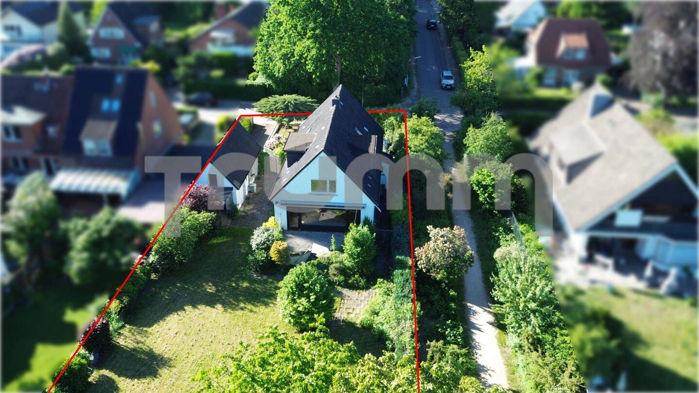 Poppenbüttel: Freistehendes Ein-/Zweifamilienhaus in allerbester und ruhiger Südlage nähe Alster – Hamburg – Vorschaubild 2
