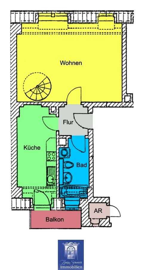 Für Eigennutzer - Himmlische Dachwohnung über zwei Ebenen! Individuelle Raumaufteilung, Balkon! – Dresden – Vorschaubild 2