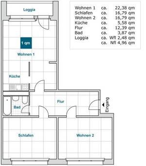 Zentral. Urban. Vielseitig.: 3 Zimmer zwischen Uni & Hauptbahnhof – 1069 Dresden – Vorschaubild 2