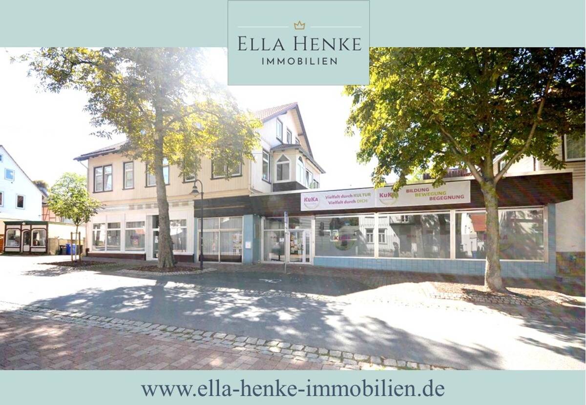Top Innenstadtlage: Großer Wohn-, Geschäftshaus-Komplex mit 5 Wohnungen + 3 Gewerbe-Einheiten. – Bad Harzburg – Bild 1 von 9